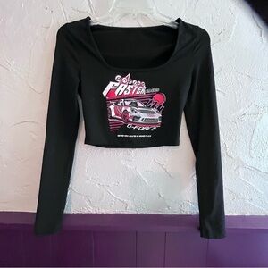 Shein Long Sleeve Crop Top Size XS